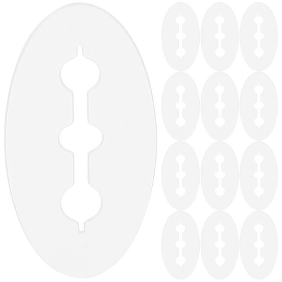 FOMIYES Peg Hook Stoppers with Disc Design for Daily Use Made of PE Material Transparent Color Ensures Product Security 100 Pieces