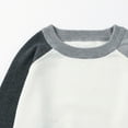 thumbnail image 3 of WOYY Toddler Boys Sweater Color Block Long Sleeve Sweatshirt Knitwear Top, Sizes 4-5T, 3 of 6