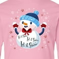 thumbnail image 4 of Inktastic Holiday Snowman Long Sleeve Youth T-Shirt, 4 of 5
