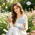 thumbnail image 4 of ipoul B6 Notebook, College Ruled, Lay Flat, Hardcover, Journal for Women, Daisy Gifts, Blue, 4 of 8