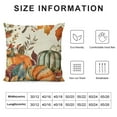thumbnail image 5 of PHYHOO  Fall Pillow Covers Orange White Pumpkin Fallen Leaves Decorative Outdoor Throw Pillow Covers Autumn Thanksgiving Farmhouse Decoration for Home Couch White, 5 of 5