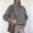 Gray, variant on Women's Solid Color Zip-Up Jacket with Stand Collar and Long Sleeves,Mid-Length Windbreaker Outerwear with Elastic Hem and Side Pockets for City Strolls and Weekend Travel