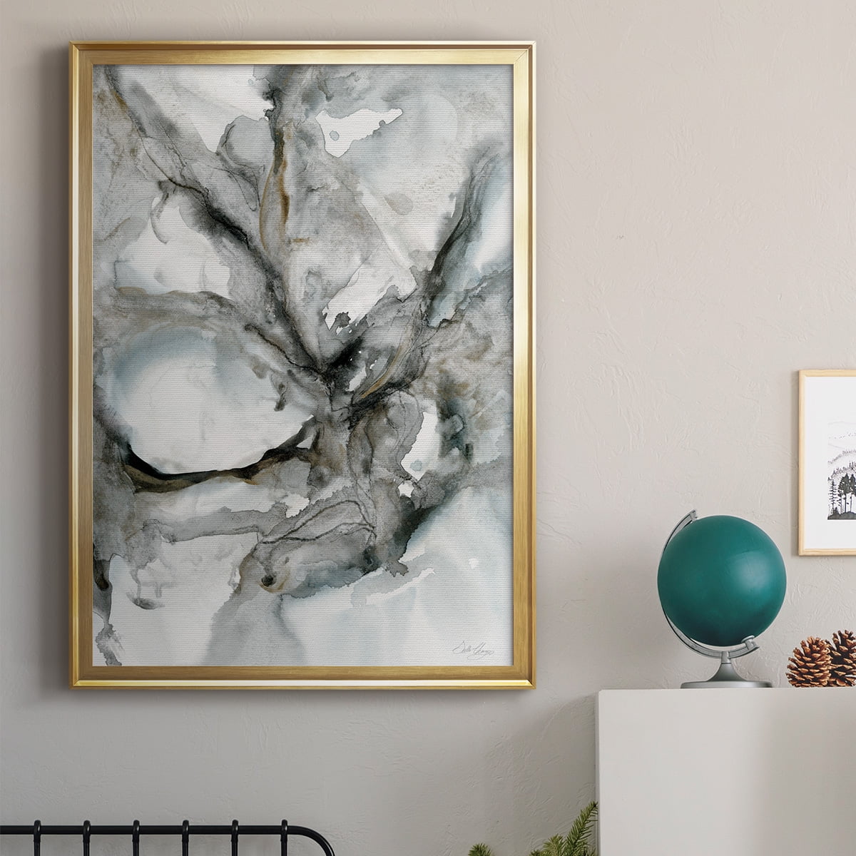 Marble Harmony Premium Framed Print - Ready to Hang
