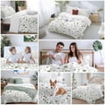 thumbnail image 5 of 3 Piece Sage Green Polka Dot Duvet Cover Set Queen Size,Microfiber Comforter/Quilt Cover with Corner Ties and 2 Pillowcases,Modern Art Abstract Watercolor Dot All Season Bedding with Zipper Closure, 5 of 8