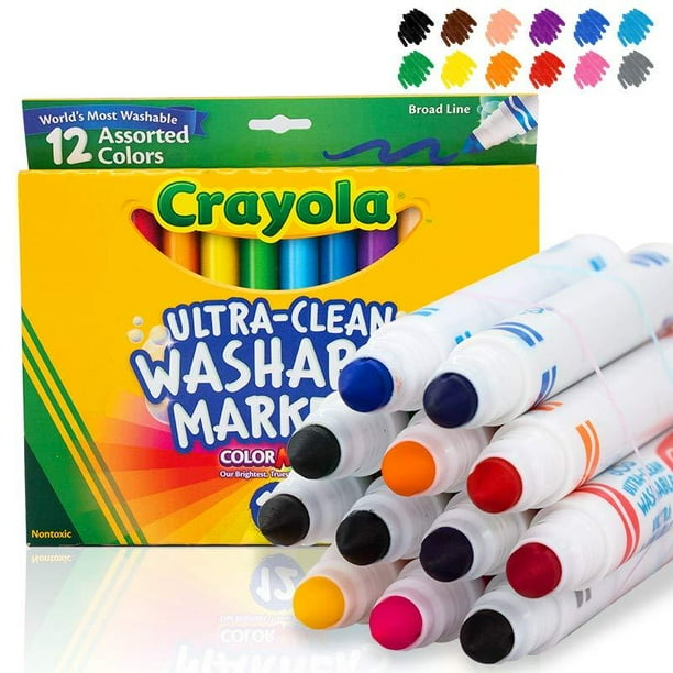Crayola 12 Ct UltraClean Washable Markers