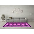 thumbnail image 3 of Ahgly Company Indoor Round Abstract Pink Modern Area Rugs, 7' Round, 3 of 4