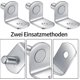 thumbnail image 3 of 20 Pieces Metal L Shape Shelf Support Pegs, 5mm Bracket Bracket, Brackets And Shelf Cleats For Furniture Cabinet Cupboard Bookcase, 3 of 4