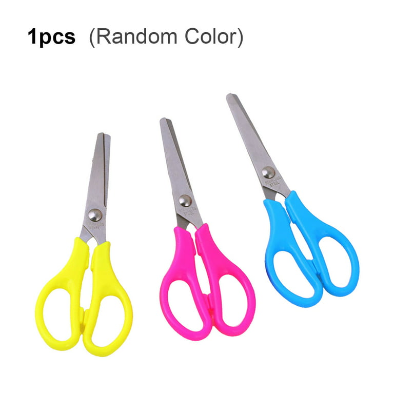 Amassan 3pcs Plastic Scissors for Kids,Toddlers Training  Scissors,Pre-school Training Scissors and Offices scissors;Kids Paper  Cutting(60 sheets) Set For Paper Craft Supplies 