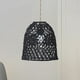 thumbnail image 4 of Pantalla de Lámpara Tejida con Cuerda, Pantalla de Lámpara Colgante Estilo Bohemio, Vintage, Retro, para Lámparas Colgantes, Apliques de Pared, Cafete Negro L, 4 of 8