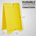 thumbnail image 4 of Jumbl A Frame Sandwich Board – 22 x 28” Display Sidewalk Sign with PVC Sign Protector (Yellow), 4 of 8