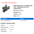 thumbnail image 2 of Exhaust Rocker Arm - Compatible with 1995 - 2005 Dodge Neon 2.0L 4-Cylinder SOHC 1996 1997 1998 1999 2000 2001 2002 2003 2004, 2 of 2