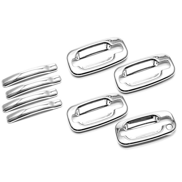 Sizver Chrome Door Handle Handles&Bowls For 9906 Chevrolet/GMC Trucks