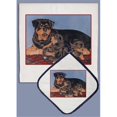 thumbnail image 1 of Rottweiler Dish Towel And Pot Holder Set, 1 of 1