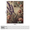 thumbnail image 4 of Orinice Lavender Flowers Vintage Floral Design Soft Fleece Blanket for All Seasons - Lightweight Throw Blanket for Living Rooms, Sofa Decor, and Gifts - Multiple Sizes Available 60x80in, 4 of 6
