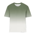 thumbnail image 5 of Ichuanyi Womens Summer Tops Trendy Gradient Color Print Short Sleeve Tshirts Shirts Crew Neck T Shirts Fashion, 5 of 7