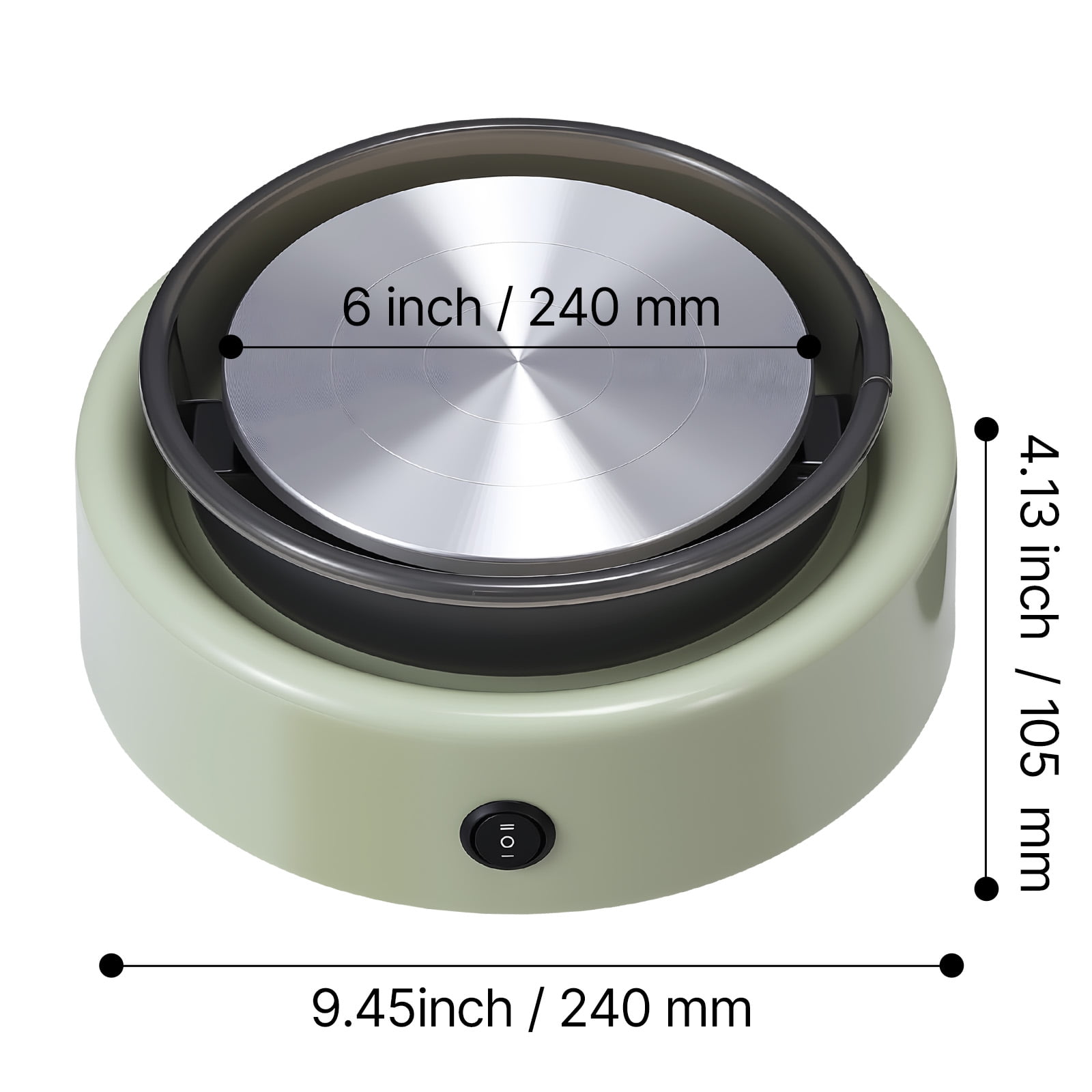 KFFKFF Mini Pottery Wheel with 6-Inch Turntable, Adjustable Speed, Forward and Reverse Rotation, Electric Clay Wheel for Beginners and Kids, Includes Shaping Tools, Ideal for DIY Projects and Pottery