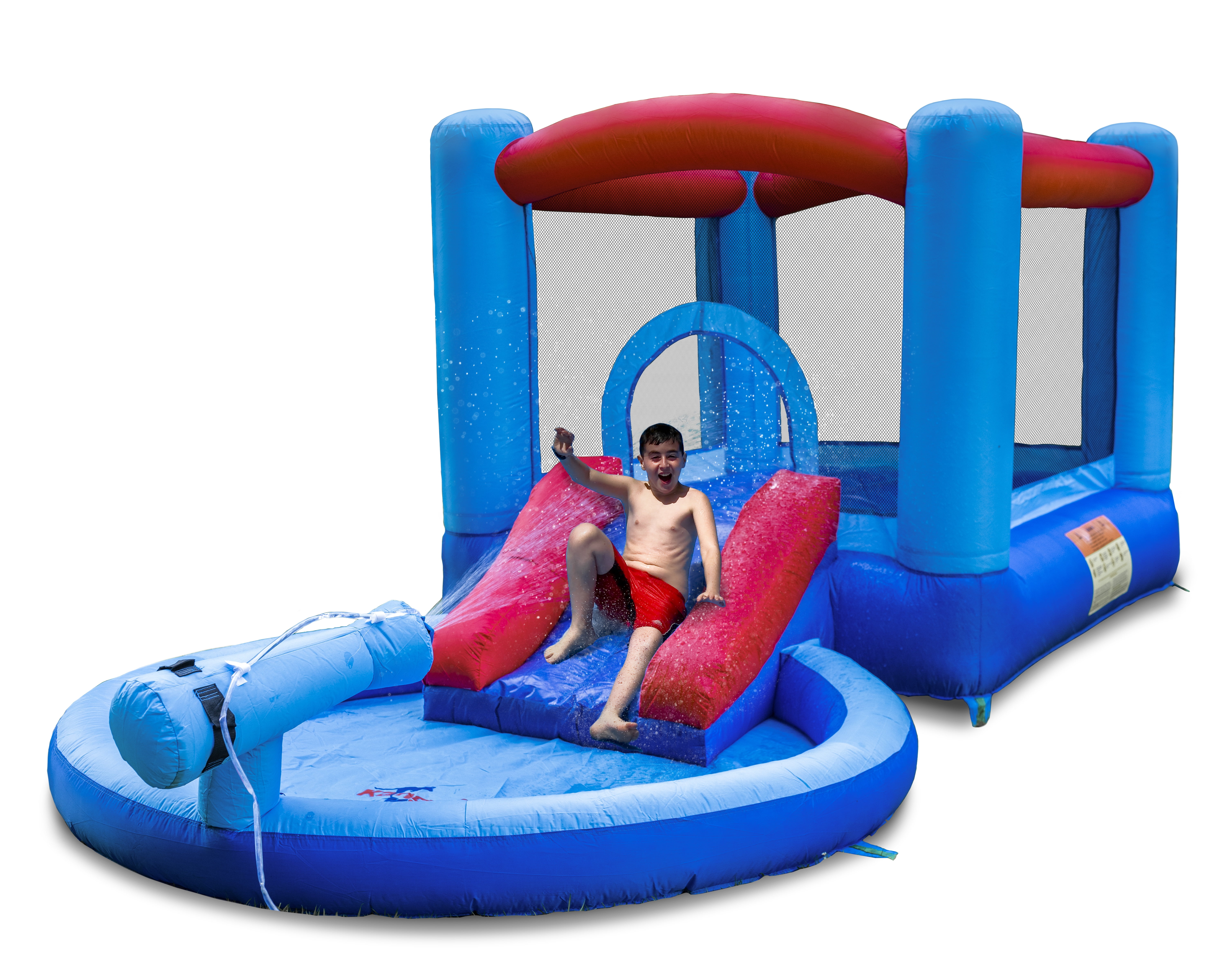 Kangaroo Kastle Inflatable Water Slide and Bounce House with Blower and
