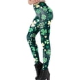 thumbnail image 3 of Leggings de cintura media para mujer, con estampado de , para el Patricio, para mujeres y niñas M Colcomx Leggings elásticos para mujer, 3 of 8