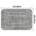 thumbnail image 6 of Unique Bargains Soft Absorbent Rug Non-Slip Plush Bath Mat for Bathroom Floor Dark Gray 20"x32", 6 of 7