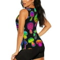 thumbnail image 3 of Haiem Bright Mushrooms Workout Tank Tops for Women, Athletic Sports Slim-Fit Tank Tops, Compression Sleeveless Dry Fit Shirts,Athletic Shirt-Large, 3 of 9