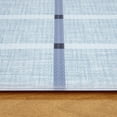 thumbnail image 6 of TOWN & COUNTRY BASICS Comfort Plus Windowpane Plaid Anti Fatigue Comfort Mat, Kitchen Runner Mat, Standing Desk Mat, Dorm Room Rug, Non-Slip Backing, Blue, 18"x55", 6 of 12