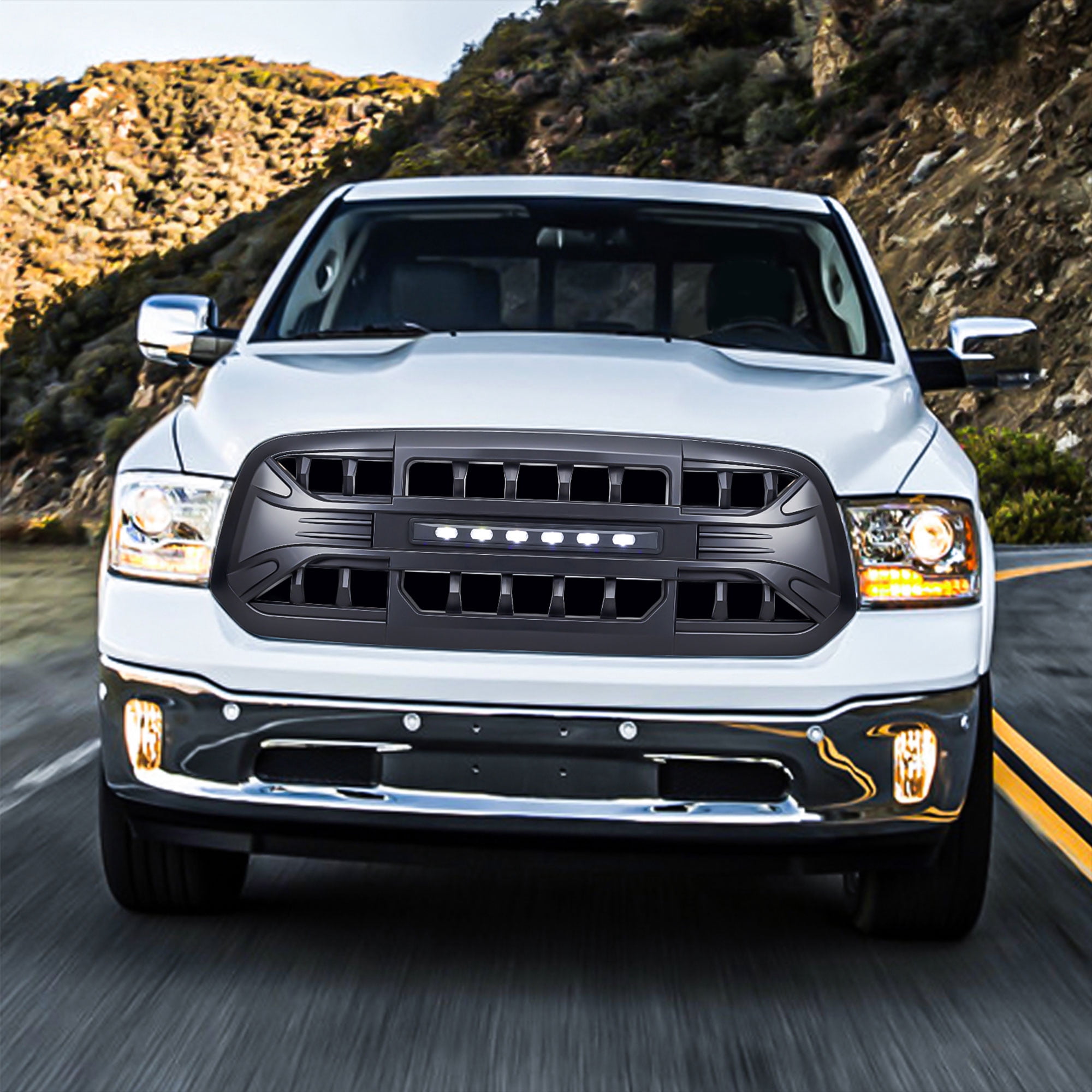 AMERICAN MODIFIED Armor Grille for 13-18 Dodge Ram 1500, 19-23 Ram 1500