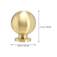thumbnail image 2 of TABLZONE Kitchen Cabinet Knobs Pull Handles Golden Brass 2Pcs, 2 of 6