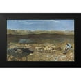 thumbnail image 2 of Segantini, Giovanni 14x10 Black Modern Framed Museum Art Print Titled - Alpine Meadows, 2 of 5