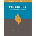 thumbnail image 1 of Pre-Owned KJV Fire Bible, Large Print Edition (Red Letter, Hardcover): A Study Bible for Spirit-Led Living, (Hardcover), 1 of 1