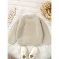 thumbnail image 3 of Suealasg Infant Baby Girl Knit Sweater Long Sleeve Letter Embroidery Chunky Pullover Sweater 6M 1T 2T 3T Toddler Girl Warm Fall Winter Sweater Top, 3 of 6