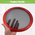 thumbnail image 5 of Unique Bargains 2 Pcs 8" Car Speaker Grills Cover Mesh Round 8 Inch Audio Subwoofer Protector with Screws Iron Red Black, 5 of 6
