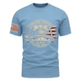 thumbnail image 3 of LNZGNM Men's 4th of July Shirts USA 250th Anniversary Flag Print T-Shirt Short Sleeve Crewneck Patriotic Shirts Casual Memorial Day Top,Light Blue 2XL, 3 of 4