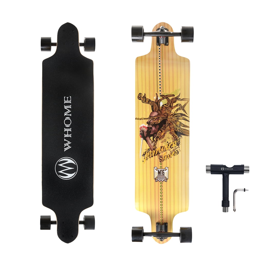 PRO Skateboard Complete for Adults and Beginners 41 Inch Drop Down