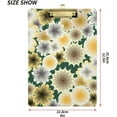 thumbnail image 3 of FMSHPON Summer Blossom Clipboard Hardboard Wood Nursing Clip Board and Pull for Standard A4 Letter 13x9 inches, 3 of 5