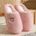 thumbnail image 4 of Wensltd Women Winter Fuzzy Slippers Red Indoor Cozy Soft Memory Foam House Slipper for Women, 4 of 5