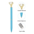 thumbnail image 3 of Uxcell Black Ink Ballpoint Pen, 12 Pack Twist Metal Pen 1.0mm Medium Point for Note Taking Journaling, Light Blue, 3 of 7