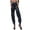 black, variant on Owl‘s-Yard Women‘s Metallic Shinny Pants  Casual Holographic Jogger Sweatpants Punk Hip Hop Trousers