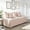 Beige, variant on 5-Piece Solid Quilted Daybed Cover Set, Twin Size All-Season Microfiber Bedding with Pillow Shams