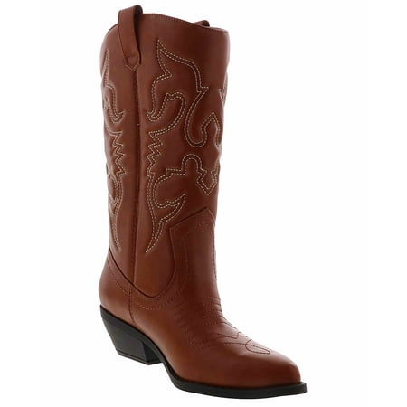 

Soda Reno Western Boot Beige