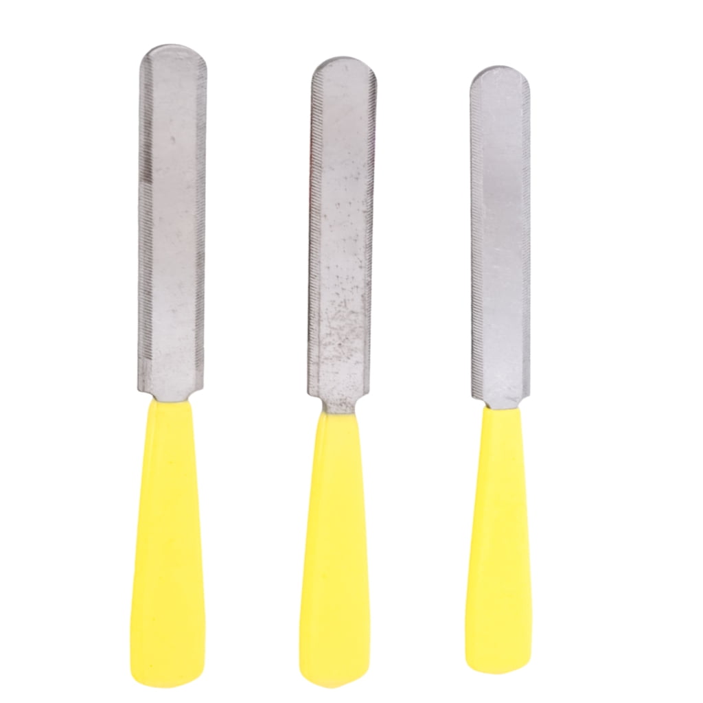 BQBQERT 3Pcs Double Edges Nut Slotting Files Guitar Nut File Set Grinding Maintenance File 3 Different Size Gear for Guitar Bass