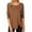 Brown, variant on Sherrylily Women Long Sleeve Casual Blouse with Side Buttons