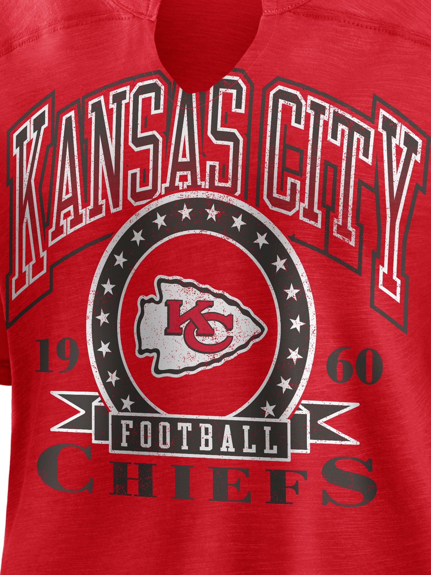 NFL Kansas City Chiefs Women's Cotton Red Short Sleeve T-Shirt