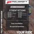 thumbnail image 4 of Polisport 8399300003 Full Wrap Lower Fork Guard - Black, 4 of 9