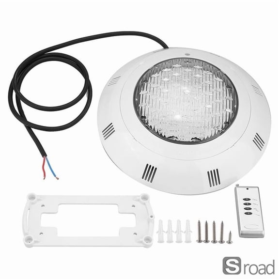 12V 35W LED RGB Multicolor Underwater Swimming Pool Light With Remote Control - IP68 Waterproof, Remote Adjustable Colors, Easy Install For Fresh & Saltwater Pools, Landscape Lighting Decor
