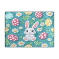 thumbnail image 5 of Yayeee Area Rugs for Living Room 5.2'x4' Non Slip Washable Bedroom Floor Carpet, Cartoon Easter Bunny, 5 of 5