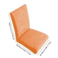 thumbnail image 3 of AYktou Stretch Chair Covers for Dining Room, Leaves Pattern Chair Slipcovers Universals Chair Cover Cushion Washable Backrest Chair Slipcovers Kitchen Wedding Banquet Seat Cover Decor, Orange, 3 of 6