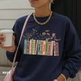 thumbnail image 3 of All Albums Covers Sweatshirt, Floral Book Lover Gift, Book Lover Christmas Crewneck, 3 of 4