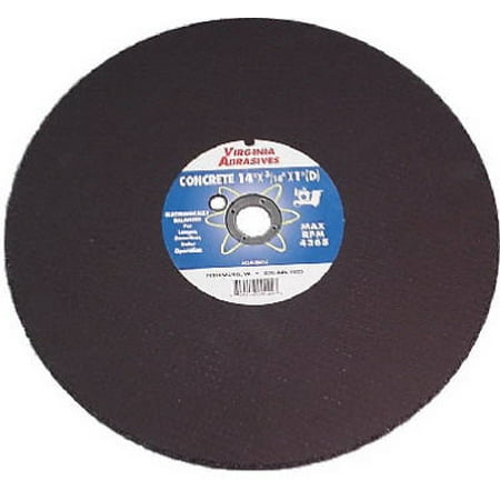 

Virginia Abrasives 14 x 1/8 x 20 mm Ductile Iron Bonded Cutting Blade/Wheel Use On A Hi