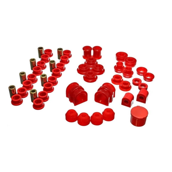 Energy Suspension 91-02 Saturn S Series Coupe/Sedan/Wagon Red Hyper-Flex Master Bushing Set Fits select: 1991-2002 SATURN SL1, 1991-2002 SATURN SL2