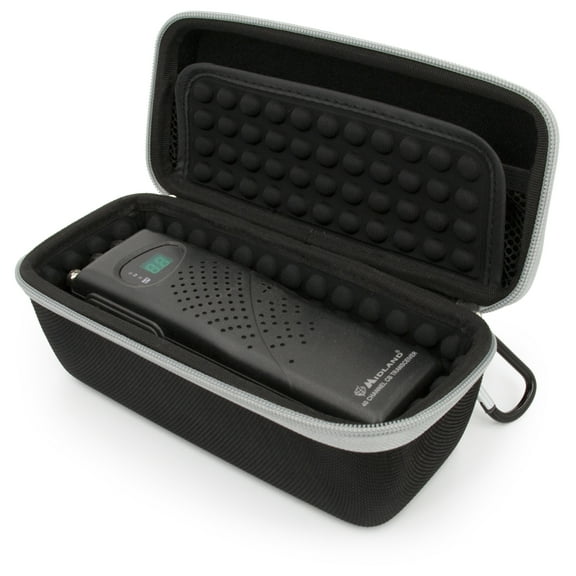 CASEMATIX Walkie Talkie Case Compatible with Midland 2 Way Radio, Cobra Handheld CB Radios, Uniden and More - Case Only